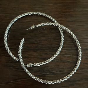 Silver Hoop Earrings